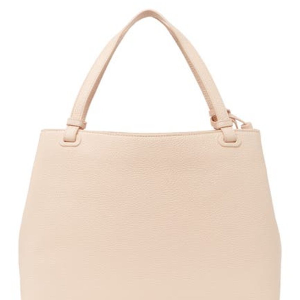 Tory Burch Thea Center Zip Leather Tote Bag Purse - Picture 4 of 5